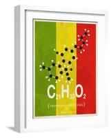 Molecule Thc-null-Framed Art Print