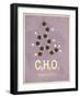 Molecule Vanilin-null-Framed Art Print