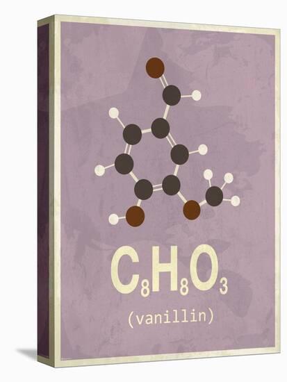 Molecule Vanilin-null-Stretched Canvas