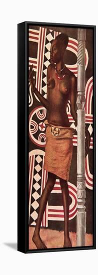 Molende, La Mangbetou, from Dessins Et Peintures D'afrique, Executes Au Cours De L'expedition Citro-Alexander Yakovlev-Framed Stretched Canvas