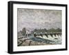 Molesey Weir Hampton Court, 1874-Alfred Sisley-Framed Giclee Print