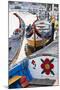 Moliceiro Boats by Art Nouveau Buildings Canal, Averio, Portugal-Julie Eggers-Mounted Photographic Print