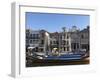 Moliceiro Boats Docked by Art Nouveau Style Buildings Along the Central Canal, Aveiro, Beira Litora-Stuart Forster-Framed Photographic Print