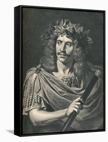 'Molière as Julius Caesar in the Tragedy of Pompée,' (1886)-Henri Thiriat-Framed Stretched Canvas