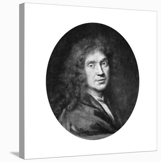 Moliere, French Theatre Writer, Director and Actor, 17th Century-Pierre Mignard-Stretched Canvas