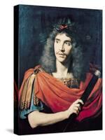 Moliere in the Role of Caesar in the Death of Pompey-Pierre Mignard-Stretched Canvas