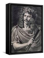 Moliere Plays Caesar in the Death of Pompey-Pierre Edouard Frere-Framed Stretched Canvas