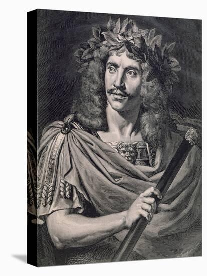 Moliere Plays Caesar in the Death of Pompey-Pierre Edouard Frere-Stretched Canvas