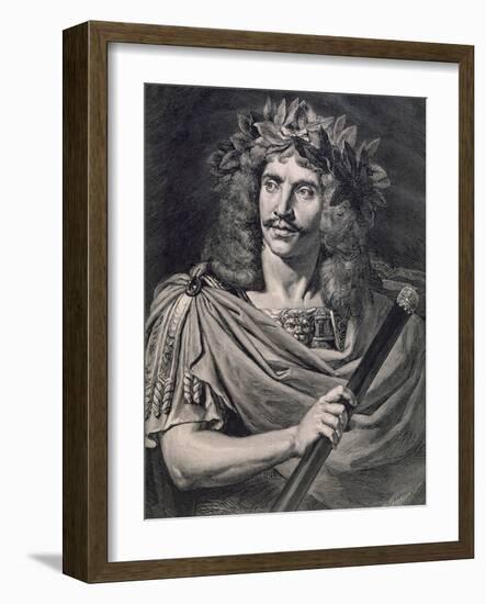 Moliere Plays Caesar in the Death of Pompey-Pierre Edouard Frere-Framed Giclee Print