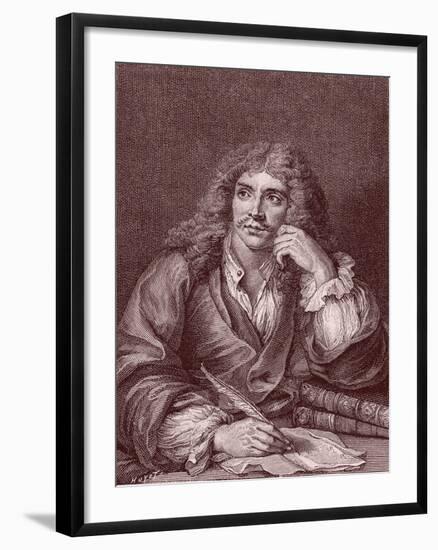 Moliere-Charles Antoine Coypel-Framed Giclee Print