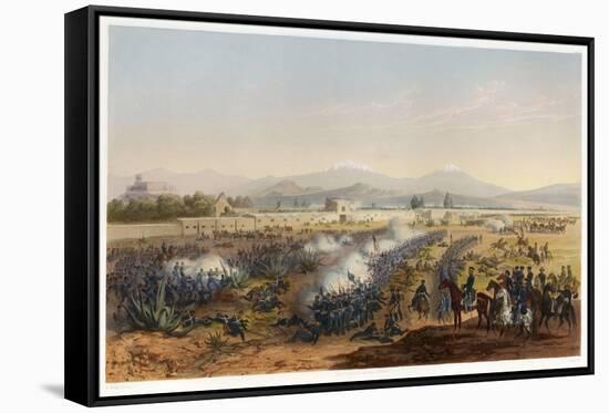 Molino Del Rey - Attack upon the Molino, from the War between the United States and Mexico, Pub. 18-Carl Nebel-Framed Stretched Canvas