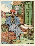The Old Dutchman in His Garden-Molly Benatar-Laminated Art Print