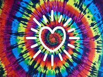 Tie Dye Rainbow Peace Sign II-Molly Kearns-Art Print