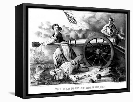 Molly Pitcher (1754-1832)-Currier & Ives-Framed Stretched Canvas