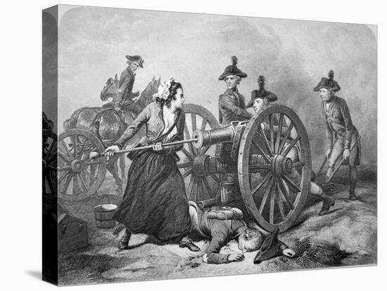 Molly Pitcher at the Battle of Monmouth, 28 June 1778-null-Stretched Canvas