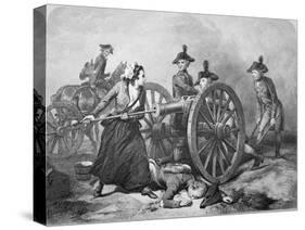 Molly Pitcher at the Battle of Monmouth, 28 June 1778-null-Stretched Canvas