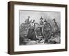 Molly Pitcher at the Battle of Monmouth, 28 June 1778-null-Framed Giclee Print