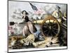 Molly Pitcher (C 1754-1832)-Currier & Ives-Mounted Giclee Print