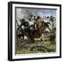 Molly Pitcher Firing Her Fallen Husband's Cannon at the Battle of Monmouth, Revolutionary War, 1778-null-Framed Giclee Print