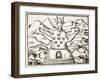 Moloch, Copy of an Illustration from 'Oedipus Aegyptiacus' by Athanasius Kirchner, Rome 1652-Italian School-Framed Giclee Print