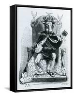 Moloch, Illustration from the 'Dictionnaire Infernal' by Jacques Albin Simon Collin De Plancy, 1863-null-Framed Stretched Canvas