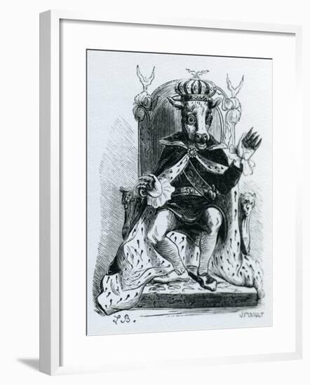 Moloch, Illustration from the 'Dictionnaire Infernal' by Jacques Albin Simon Collin De Plancy, 1863-null-Framed Giclee Print