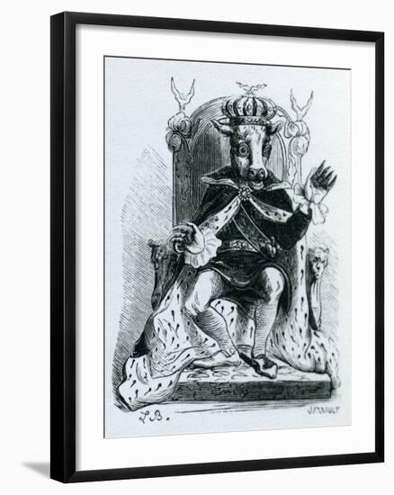 Moloch, Illustration from the 'Dictionnaire Infernal' by Jacques Albin Simon Collin De Plancy, 1863-null-Framed Giclee Print