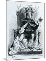 Moloch, Illustration from the 'Dictionnaire Infernal' by Jacques Albin Simon Collin De Plancy, 1863-null-Mounted Giclee Print