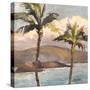 Molokini Through the Palms-Jeri Ireland-Stretched Canvas