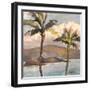 Molokini Through the Palms-Jeri Ireland-Framed Art Print