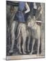 Molossian Dogs, Detail from Meeting Wall-Andrea Mantegna-Mounted Giclee Print