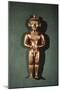 Molten Gold Lost Wax Statue Depicting a Cacique, Artifact Originating from Sammaraya-null-Mounted Giclee Print