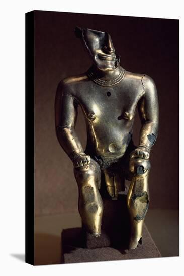 Molten Gold Lost Wax Statue Originating from Sammaraya-null-Stretched Canvas