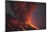 Molten Lava Erupting from Sakurajima Kagoshima Japan-Nosnibor137-Mounted Photographic Print