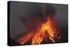 Molten Lava Erupts from Sakurajima Kagoshima Japan-Nosnibor137-Stretched Canvas