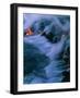 Molten Lava Flowing Into the Ocean-Brad Lewis-Framed Photographic Print