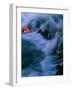 Molten Lava Flowing Into the Ocean-Brad Lewis-Framed Photographic Print