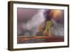 Molten Magma Flows from an Erupting Volcano-Stocktrek Images-Framed Art Print