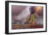 Molten Magma Flows from an Erupting Volcano-Stocktrek Images-Framed Premium Giclee Print