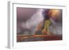 Molten Magma Flows from an Erupting Volcano-Stocktrek Images-Framed Premium Giclee Print