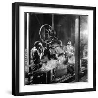 Molten Metal on a Production Line-Heinz Zinram-Framed Photographic Print