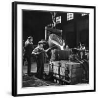 Molten Metal Poured into a Mould-Heinz Zinram-Framed Photographic Print