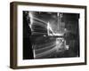 Molten Steel Being Poured from an Open Hearth Furnace at Carnegie Illinois Steel Mill-Andreas Feininger-Framed Photographic Print