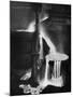 Molten Steel Cascading in Otis Steel Mill in Historic "Pouring the Heat" Photo-Margaret Bourke-White-Mounted Photographic Print