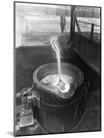 Molten Steel, Park Gate Iron and Steel Co, Rotherham, South Yorkshire, April 1955-Michael Walters-Mounted Photographic Print