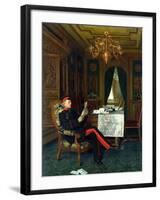 Moltke in Versailles, 1872-Anton Alexander von Werner-Framed Giclee Print