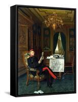 Moltke in Versailles, 1872-Anton Alexander von Werner-Framed Stretched Canvas