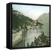 Moltrasio (Italy), Lake Como-Leon, Levy et Fils-Framed Stretched Canvas