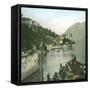 Moltrasio (Italy), Lake Como-Leon, Levy et Fils-Framed Stretched Canvas