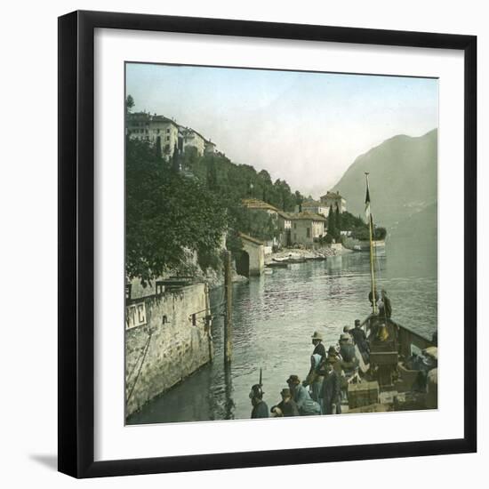 Moltrasio (Italy), Lake Como-Leon, Levy et Fils-Framed Photographic Print